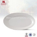 Plato de servir de pescado de cerámica Platos de cena, placa oval promocional